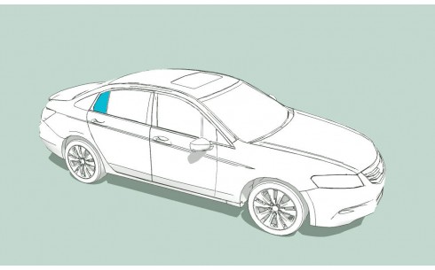 Боковое стекло правое NISSAN Maxima