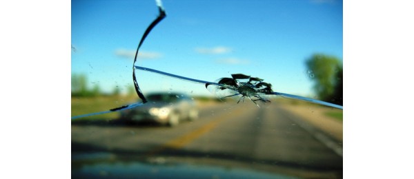 Нужно ли заклеивать автостекло при сколе или трещине