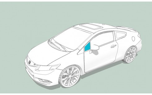 Боковое стекло левое CITROEN C3 Pluriel